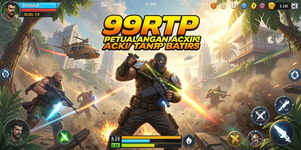 Tangkapan layar menampilkan aksi hebat dalam gameplay 99RTP.
