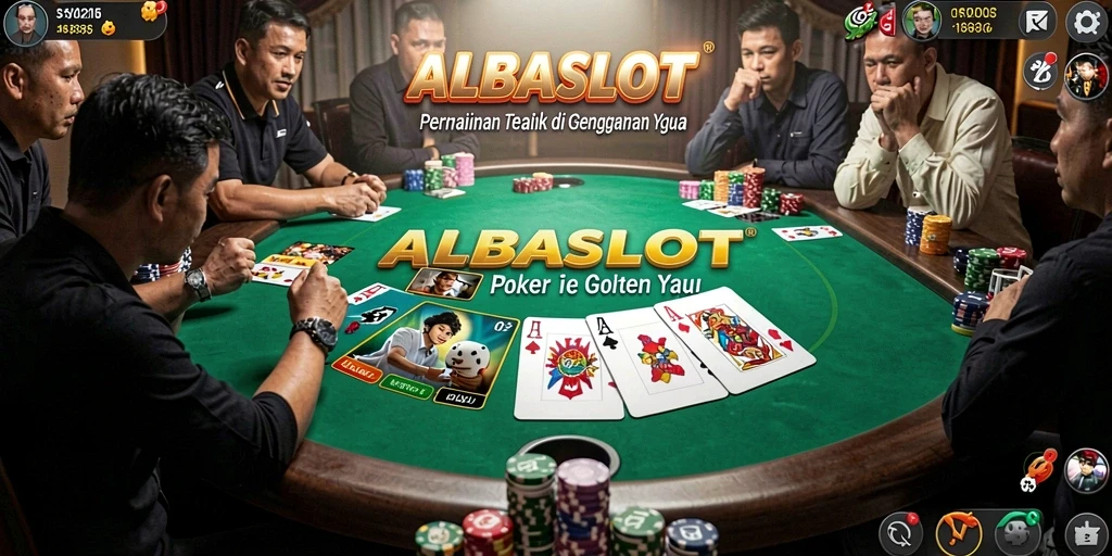 Tampilan menarik dari gameplay Poker di ALBASLOT, siap menguji keterampilan Anda.