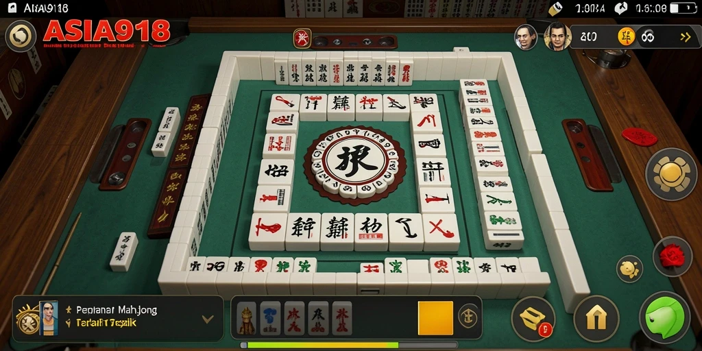 Tampilan gameplay Mahjong yang menarik dan mengasyikkan di ASIA918.