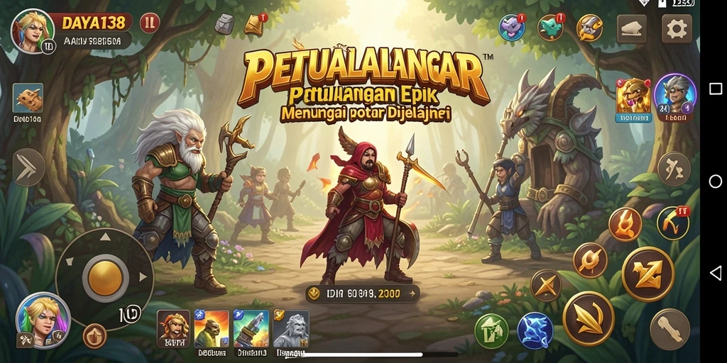 Gameplay menarik dalam dunia petualangan yang penuh warna.