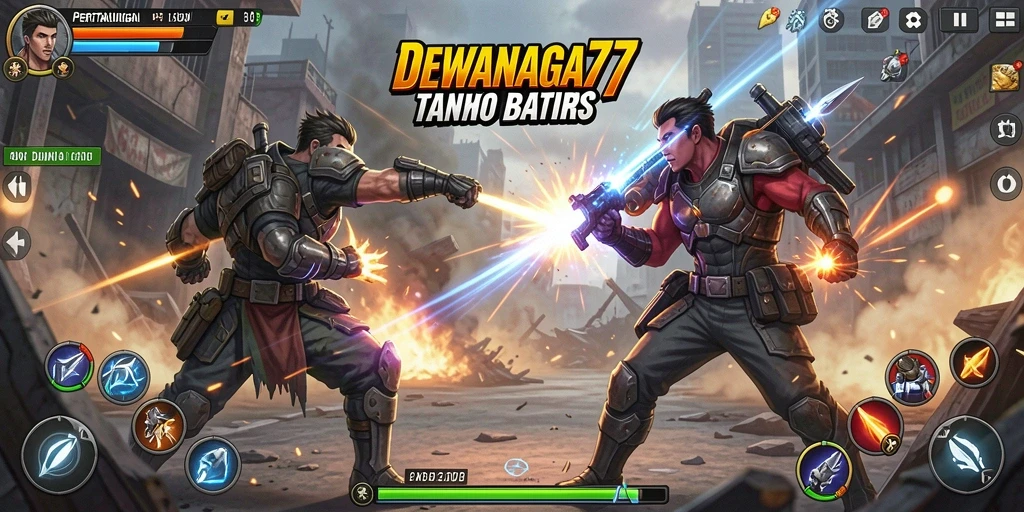 Tampilan seru DEWANAGA77 dalam aksi pertarungan intens.