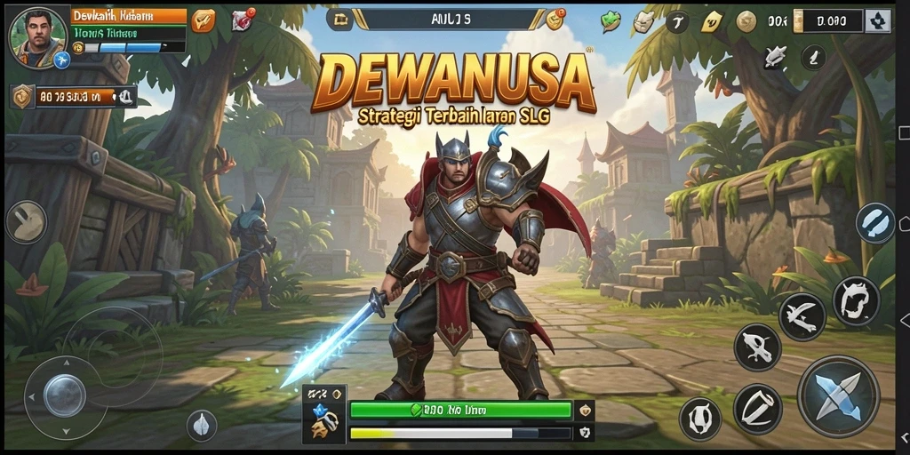 Gameplay dinamis dalam DEWANUSA dengan pertempuran strategis yang menarik.