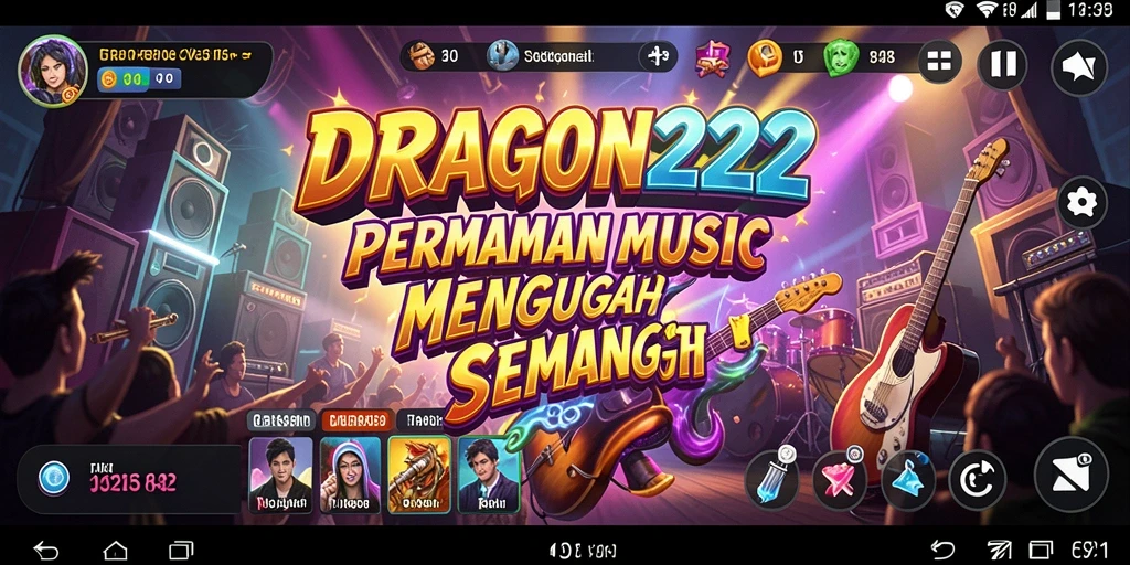 Tampilan gameplay seru dari DRAGON222 saat bermain musik bersama teman.