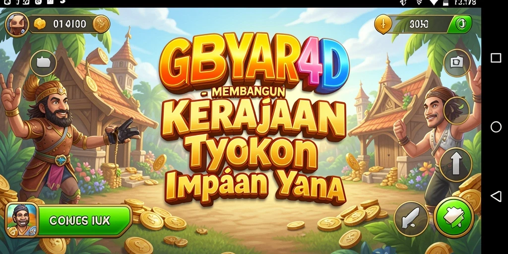 Tampilan gameplay GEBYAR4D yang interaktif dan menarik.