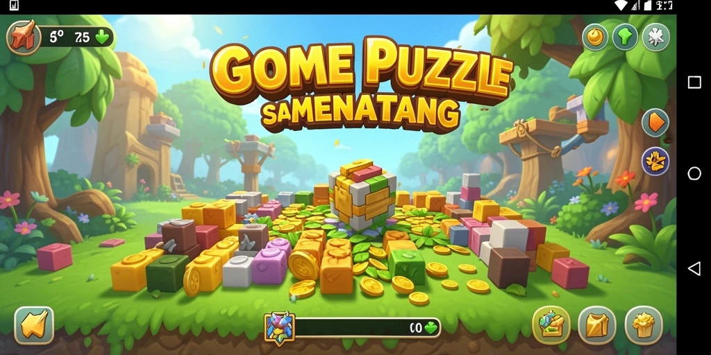 Tampilkan gameplay mendebarkan dari game Puzzle GOD77.