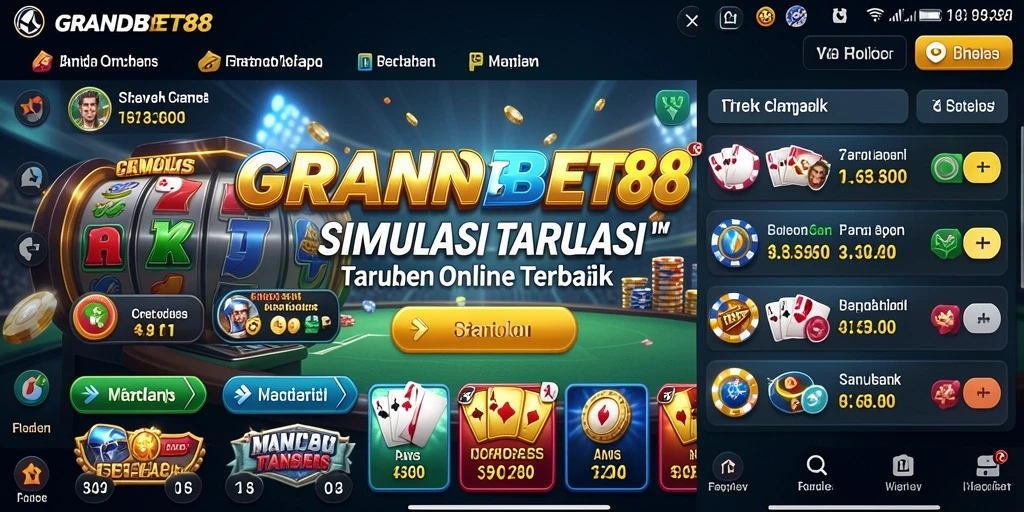 Tampilan gameplay seru di GRABDBET88 dengan berbagai pilihan permainan.