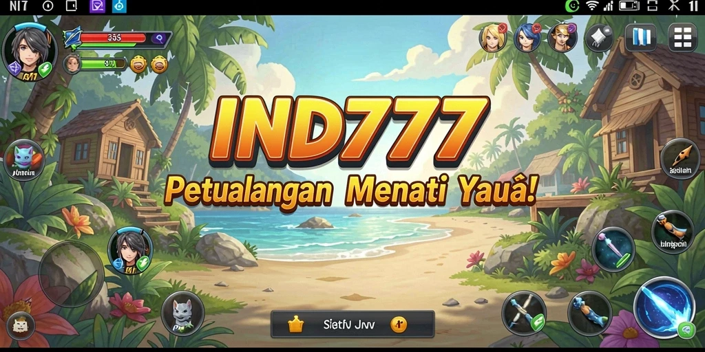 Screenshot gameplay IND777 menampilkan aksi seru dalam petualangan yang menantang.