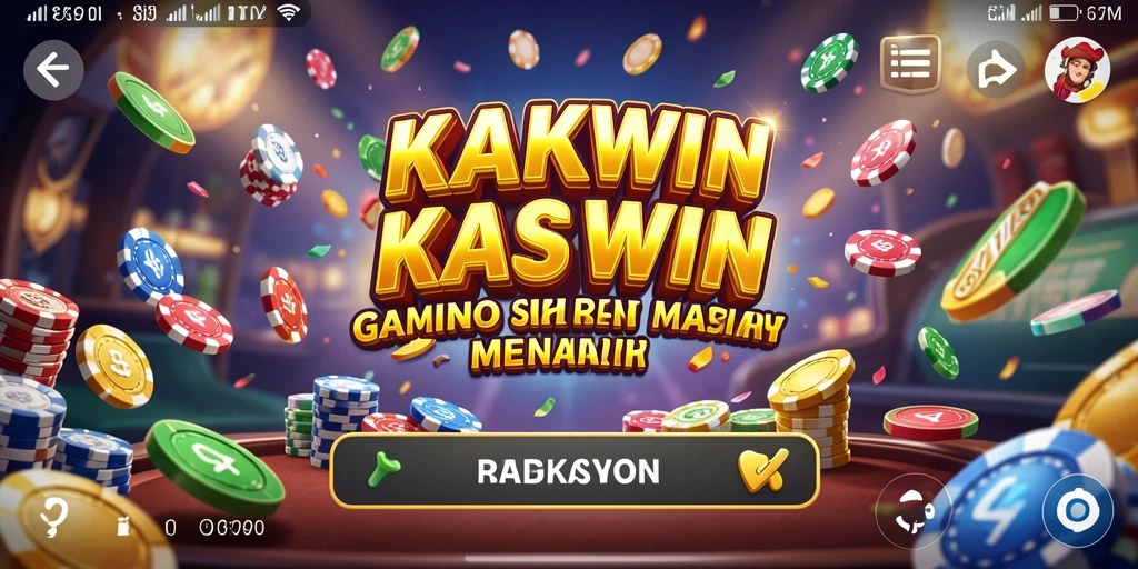 Gameplay KAKWIN yang menampilkan berbagai pilihan permainan Kasino.