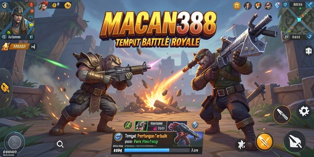 Screenshot gameplay penuh aksi di MACAN388 dengan pertarungan sengit.