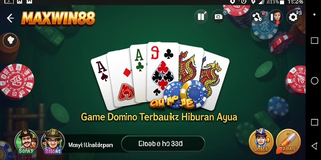 Screenshot gameplay MAXWIN88 menampilkan keseruan permainan Domino.