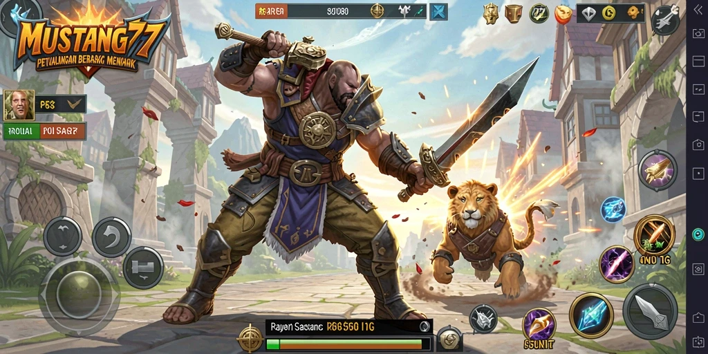 Tampilan gameplay seru di MUSTANG77 dengan aksi tanpa henti.