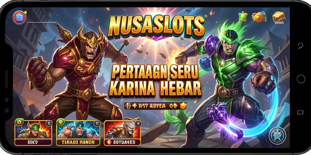 Tampilan gameplay NUSASLOTS menampilkan aksi pertarungan yang mendebarkan.