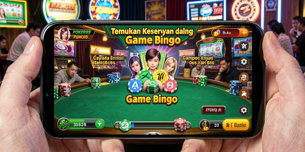 Screenshot POKER88 menampilkan gameplay Bingo yang seru dan interaktif.
