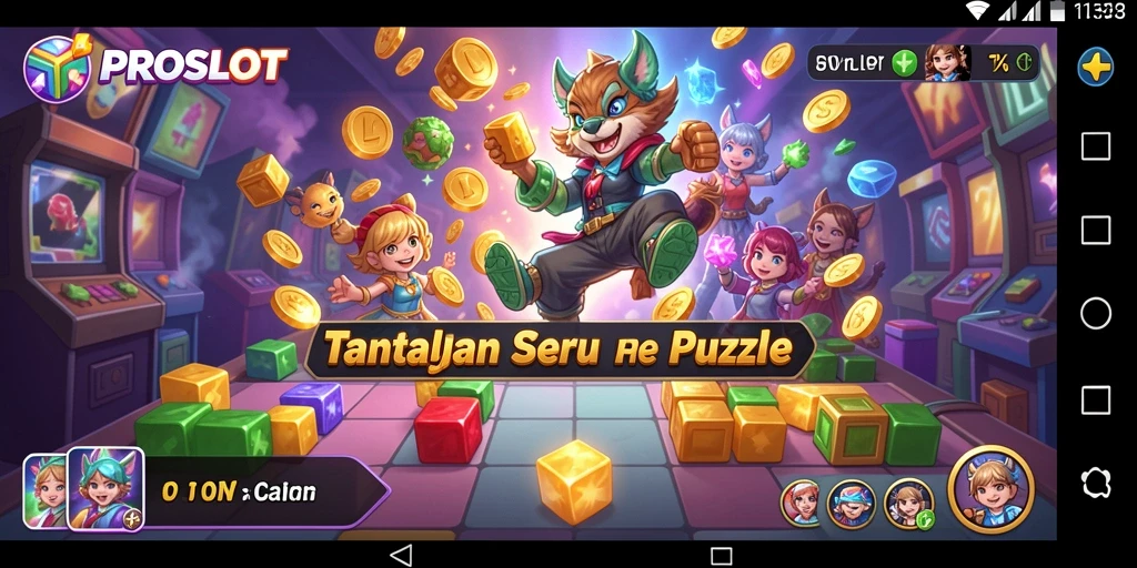 Tampilan permainan PROSLOT yang menyenangkan dan menantang.
