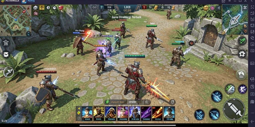 Tampilan gameplay menegangkan dalam <strong>PUTARMEGA</strong> yang penuh strategi.