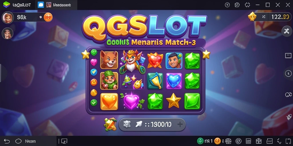 Tampilan gameplay menarik dari QQSLOT yang penuh warna.