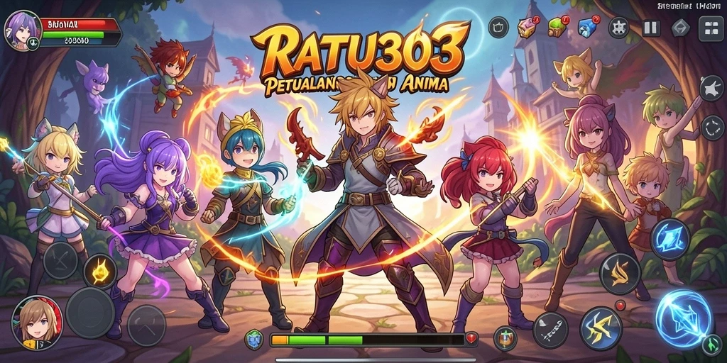 Screenshot gameplay RATU303 menampilkan aksi karakter dalam pertarungan seru.