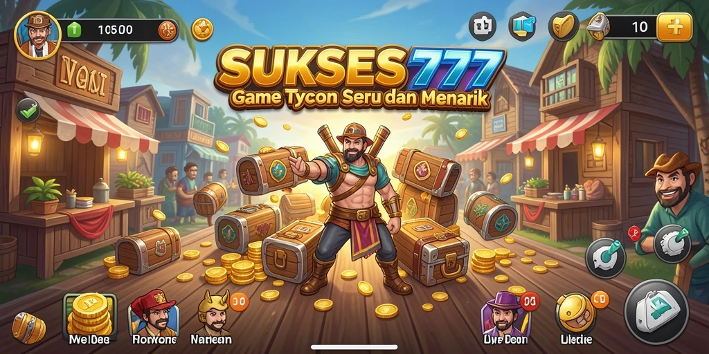 Tampilan gameplay menarik di SUKSES777, sempurna untuk penggemar Tycoon.