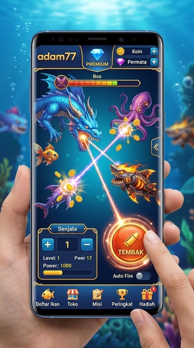 Pengguna menjelajahi berbagai aplikasi di platform adam77.